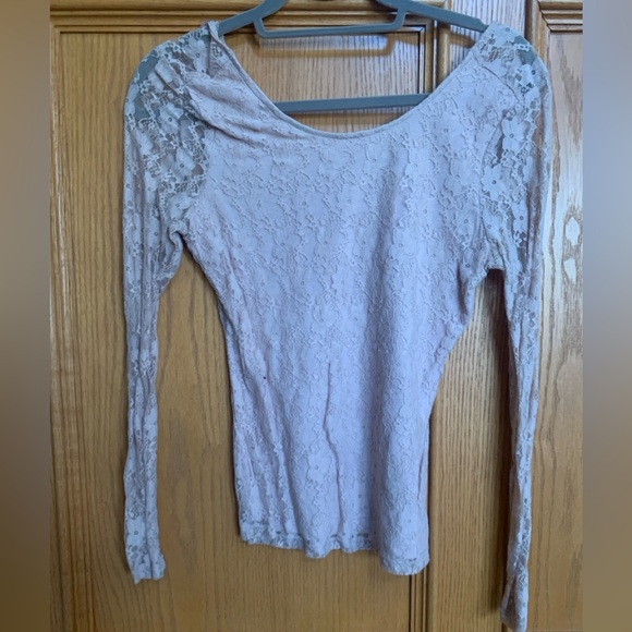 Gentle Fawn Blush Lace Top - Picture 1 of 1